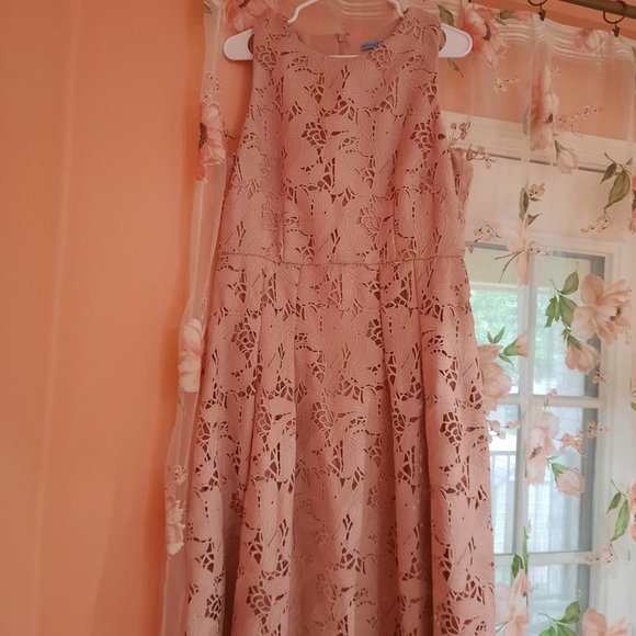 Everning Lace Dress Pink Color by Antonio Melani - Picture 2 of 5